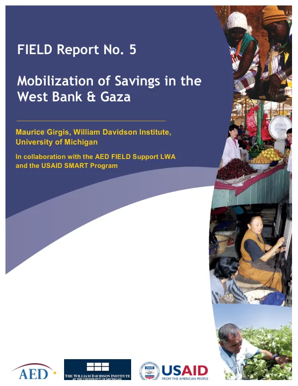 Mobilization of savings in the West Bank & Gaza