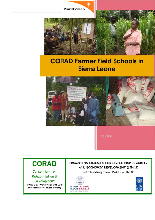 A livelihood impact assessment