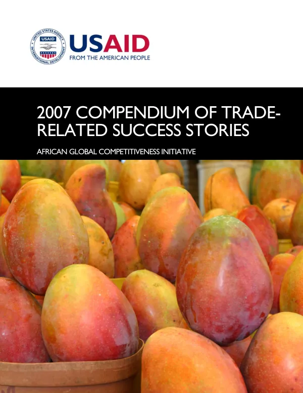 2007 compendium of trade-related success stories