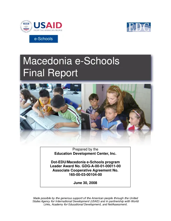 dot-EDU : Macedonia e-schools program -- final report