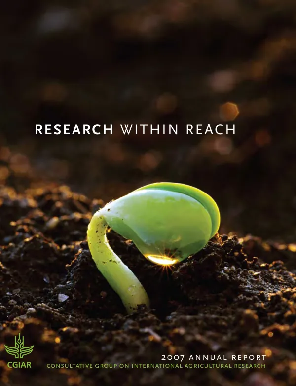 Annual report 2007 : Consultative Group on International Agricultural Research