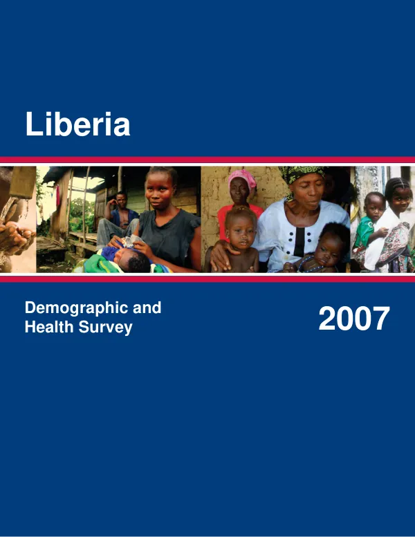 Liberia demographic and health survey 2007