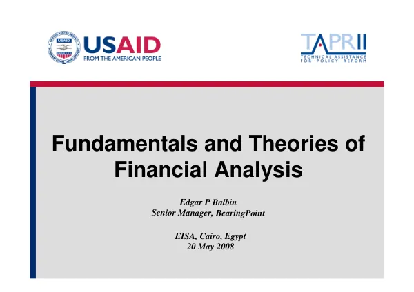 Fundamentals and theories of financial analysis [presentation]