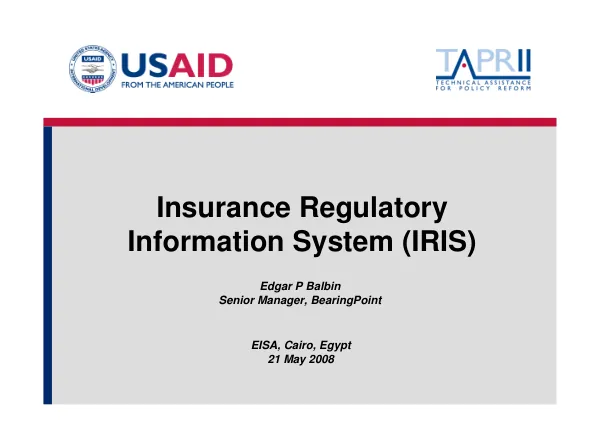 Insurance regulatory information system (IRIS) [presentation]