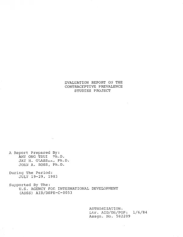 Reconnaissance of AID"s experience with capital projects