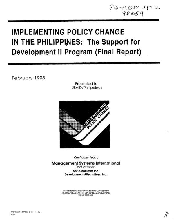 AID cooperative agreement no. 879-0023-A-00-1241-00 with the Foundation for the Peoples of the South Pacific for support of the environmental protection project