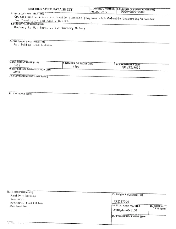 Evaluation of rural health delivery services project II/child survival (685-0242)