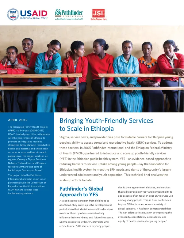 Bringing youth-friendly services to scale in Ethiopia