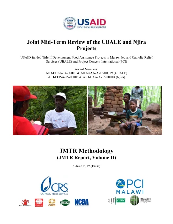 Joint mid-term review of the UBALE and Njira projects : JMTR methodology (JMTR report, volume II)