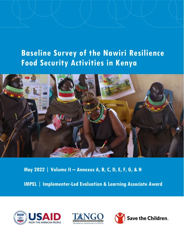 Baseline Survey of the Nawiri Resilience Food Security Activities in Kenya- Volume II