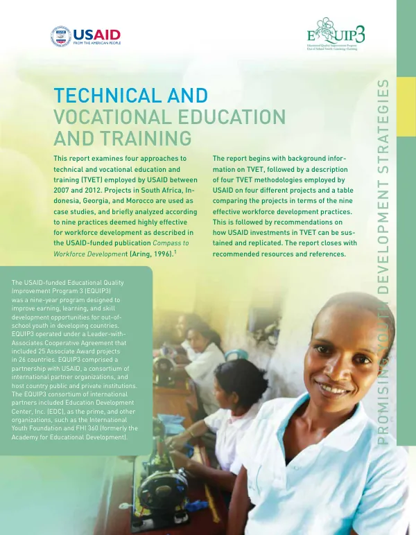 Technical and vocational education and training