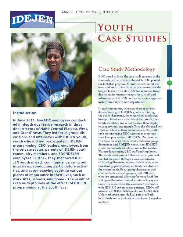 IDEJEN youth case studies