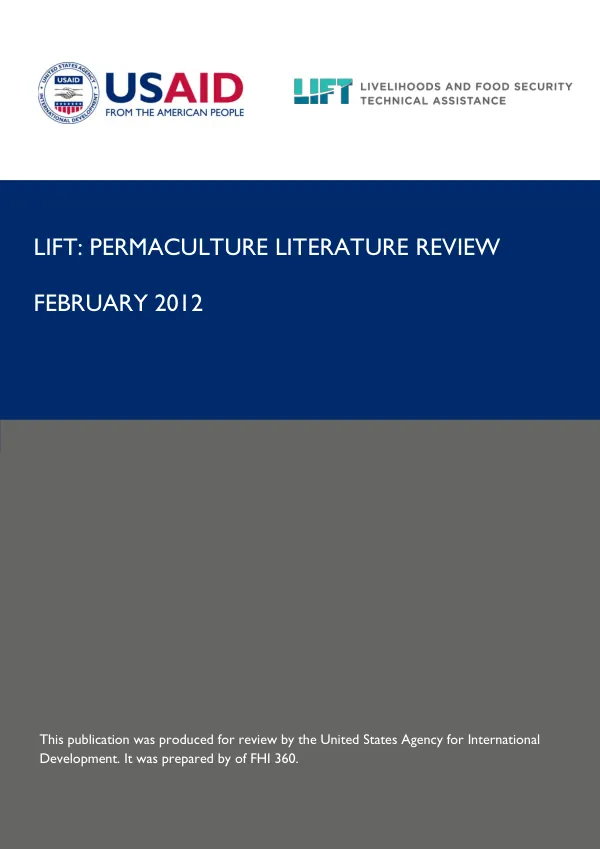 LIFT : permaculture literature review