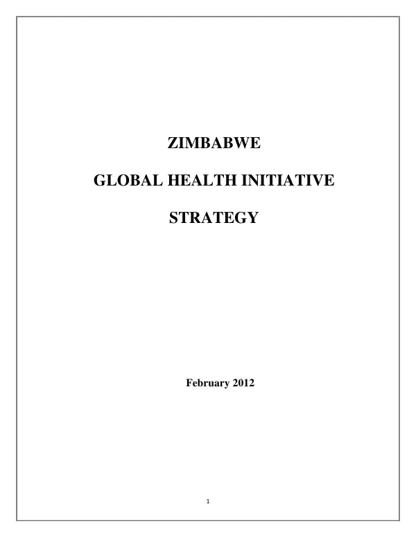 Zimbabwe global health initiative strategy
