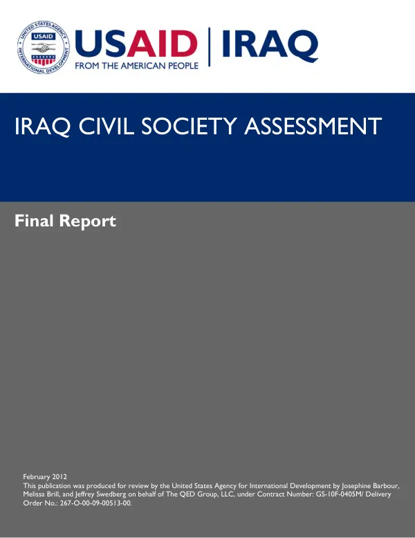 Iraq civil society assessment : final report