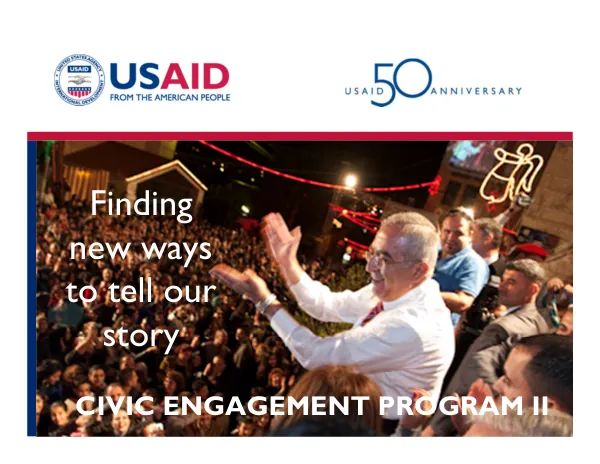 Finding new ways to tell our story: civic engagement program II