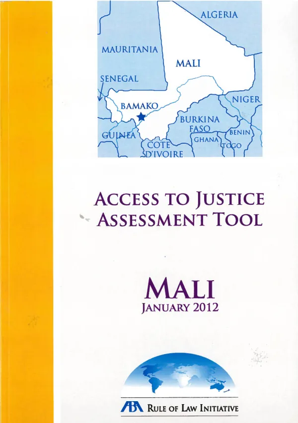 Access to justice assessment for Mali