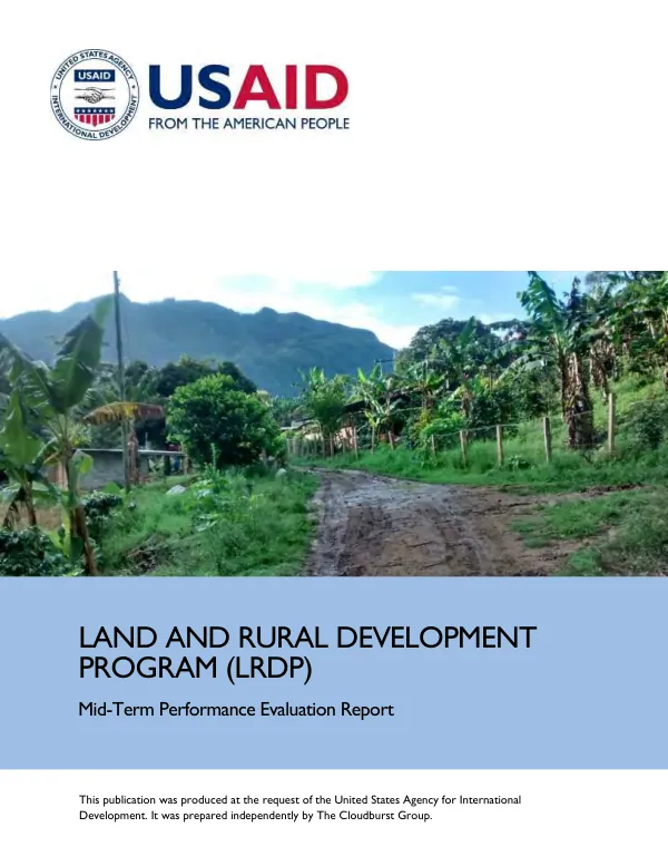 Land and rural development program (LRDP) : mid-term performance evaluation report