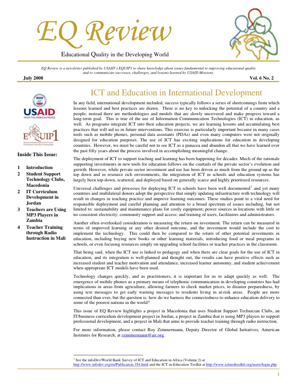 USAID/Bosnia and Herzegovina country development cooperation strategy 2012-2016