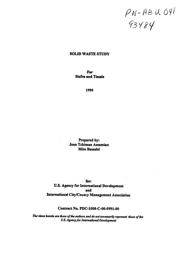 FEWS NET TSC- Fiscal Year 2012 Annual Report