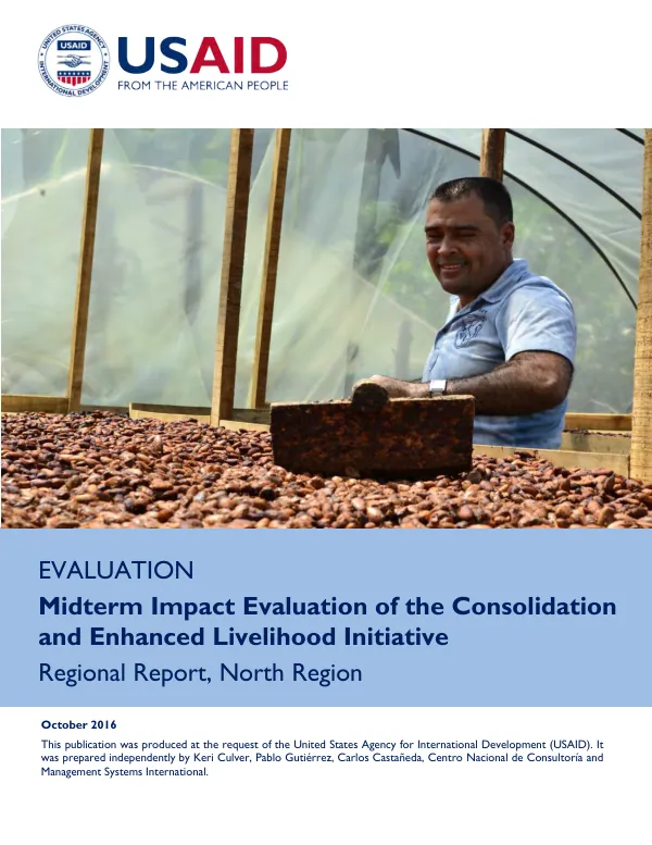 Midterm impact evaluation of the consolidation and enhanced livelihood initiative : regional report, North Region