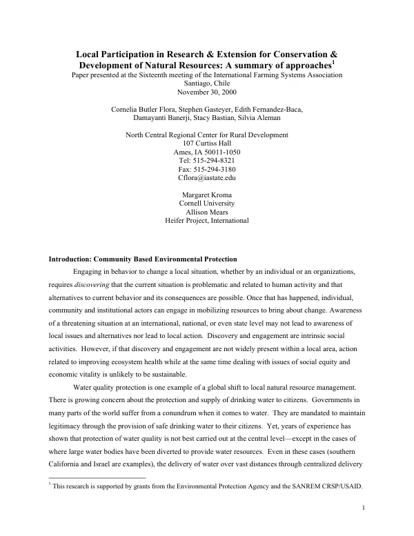 Risk Management and Profit Sharing Microenterprise Fund