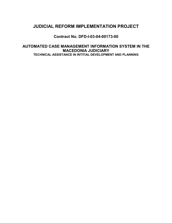 Needs assessment of the Assembleia Nacional Popular da Guine-Bissau