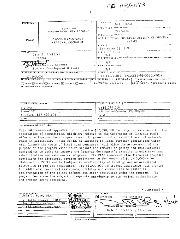 Caribbean and Latin American scholarship program II (CLAPS II) Haiti project : amendment no. 1