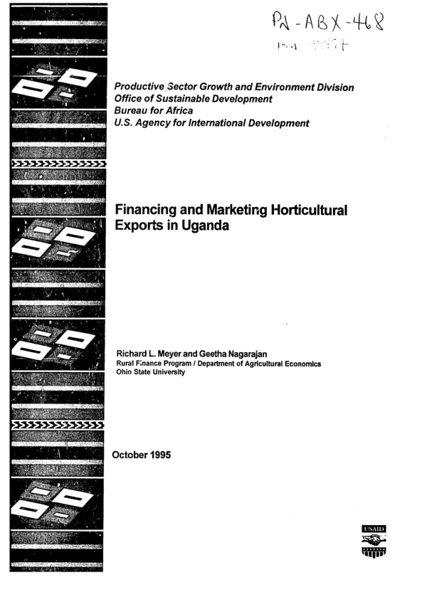 Financing and marketing horticultural exports in Uganda