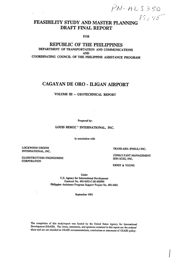 Private investment and trade opportunities - Philippines, USAID project 492-0449 : end-of-project evaluation