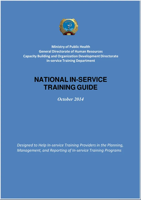 National In-Service Training Guide