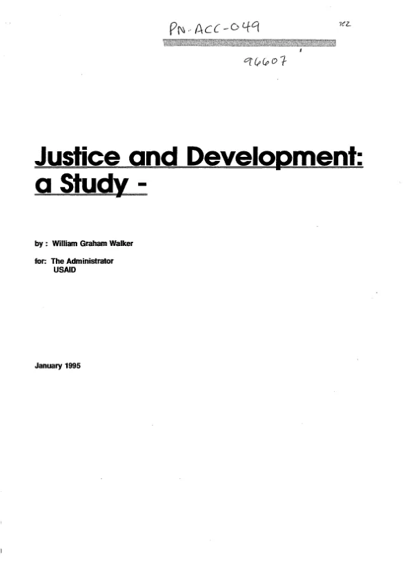Justice and development : a study