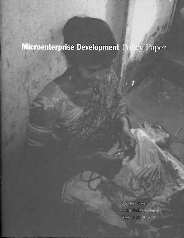Microenterprise development policy paper
