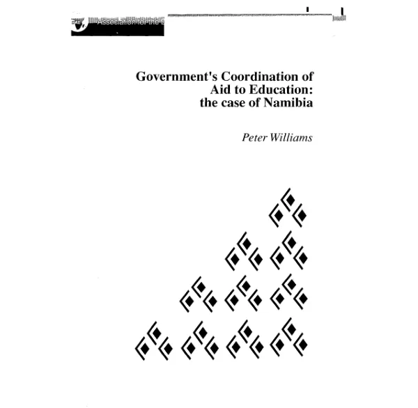 Government"s coordination of external aid to education : the case of Namibia