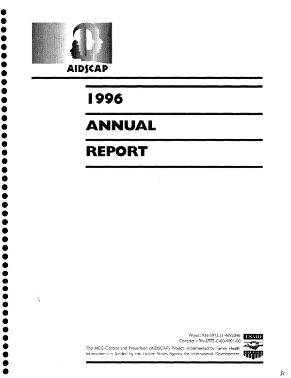AIDSCAP 1996 annual report