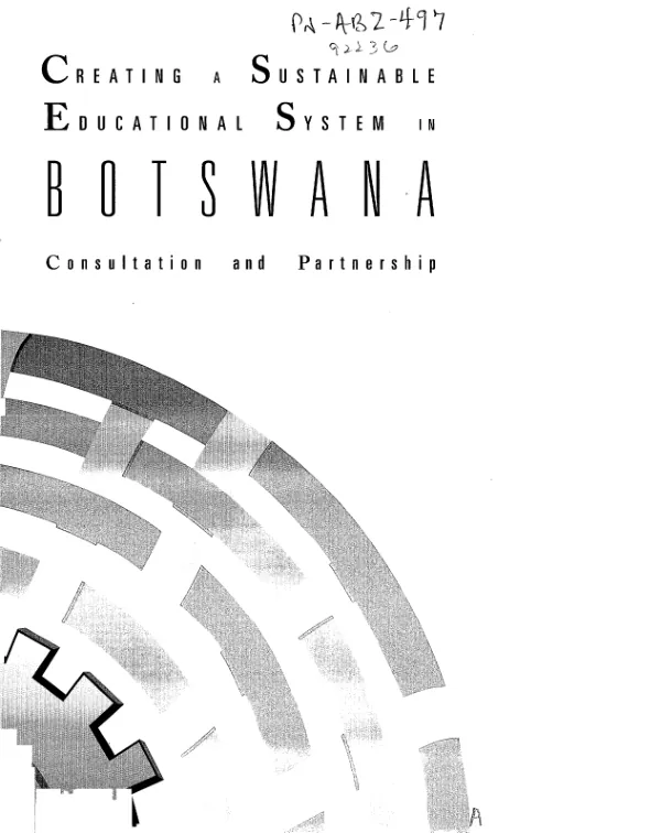Creating a sustainable educational system in Botswana : consultation and partnership