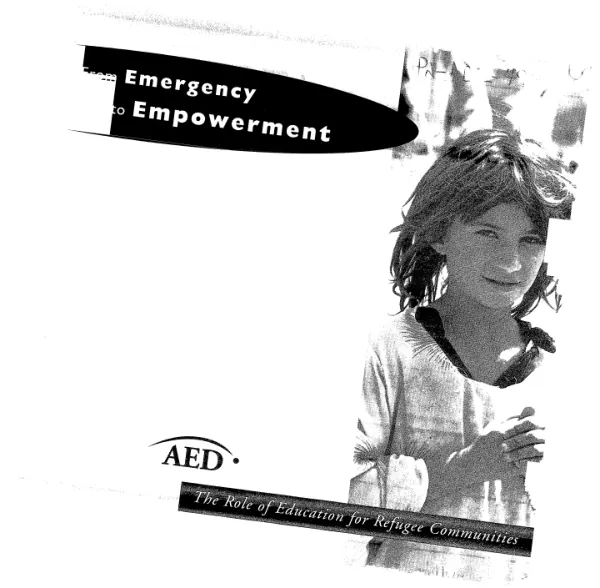 From emergency to empowerment : the role of education for refugee communities