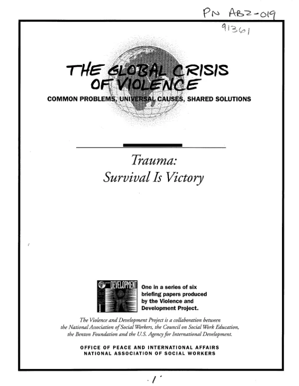 Trauma : survival is victory
