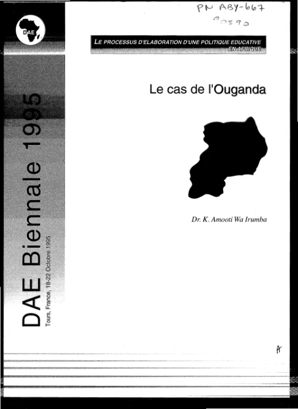 Processus d"elaboration d"une politique educative en Afrique : le cas de l"Ouganda
