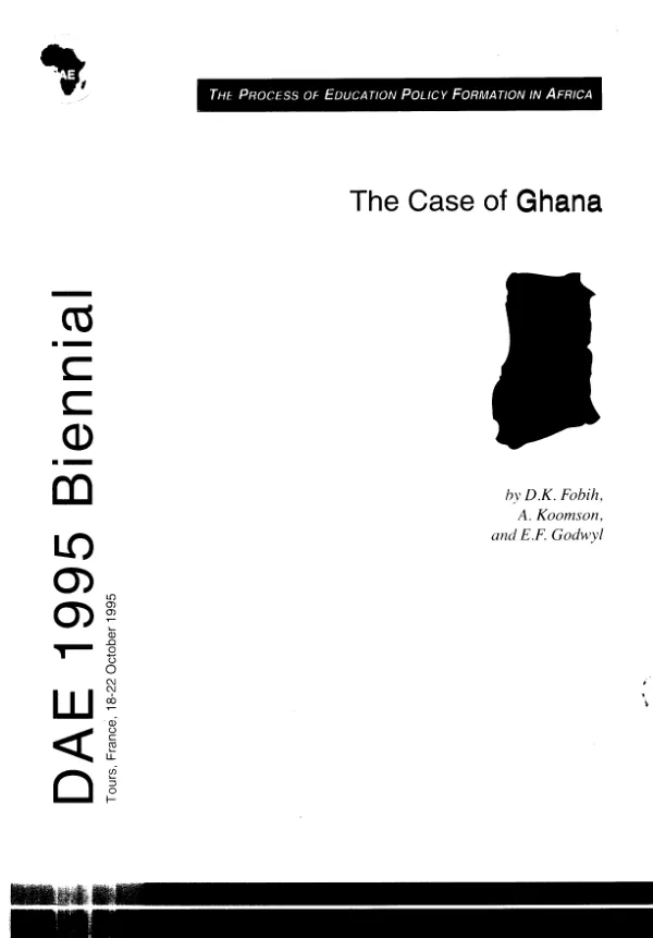 Process of education policy formation in Africa : the case of Ghana