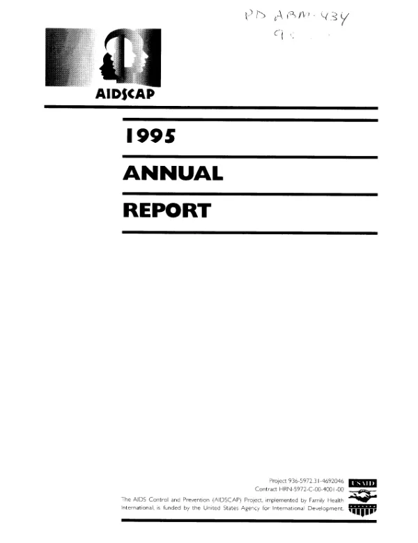 AIDSCAP [AIDS control and prevention] 1995 annual report