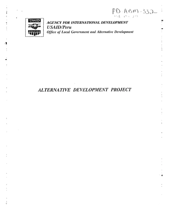 Alternative development project