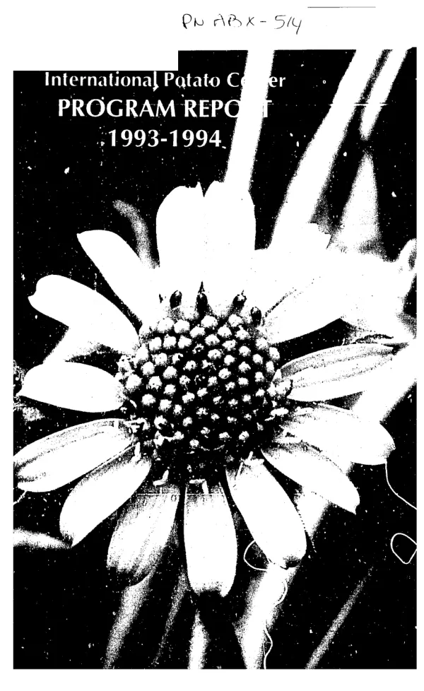 International Potato Center : program report 1993-1994