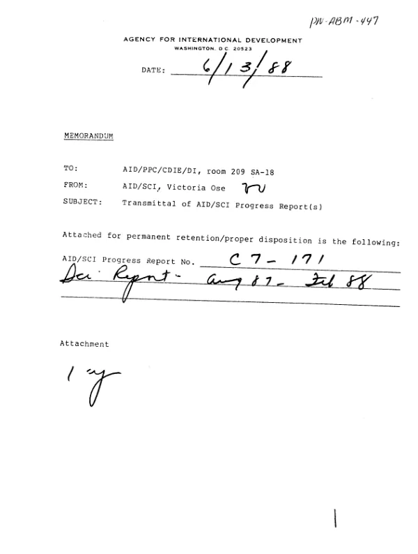 Modulation of membrane : a biochemical approach to the chemotherapy of malaria -- scientific report: August 87-February 88