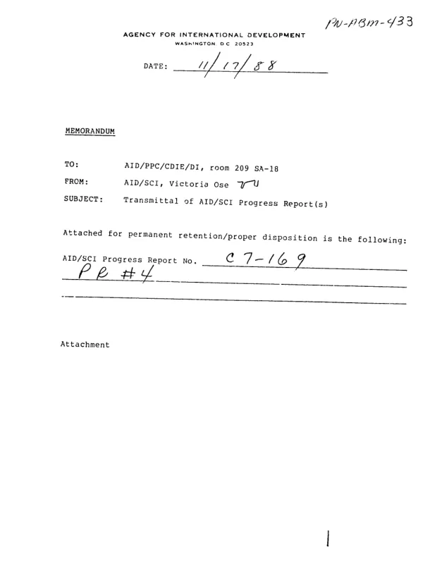 Progress report no. 4 : sulfonamide drugs as a male antifertility agent