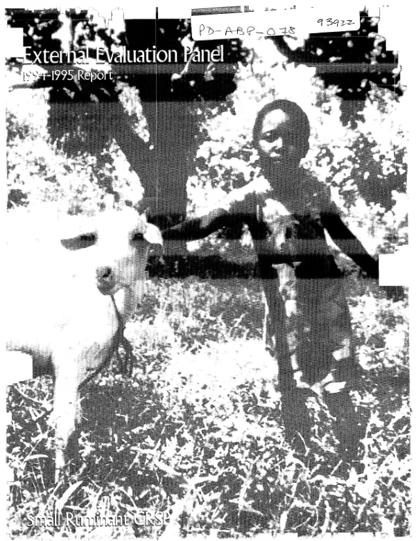 Small ruminant collaborative research support program and Research Institute for Animal Production : Indonesia, summary of activities of 1986/87, work plans 1987/88