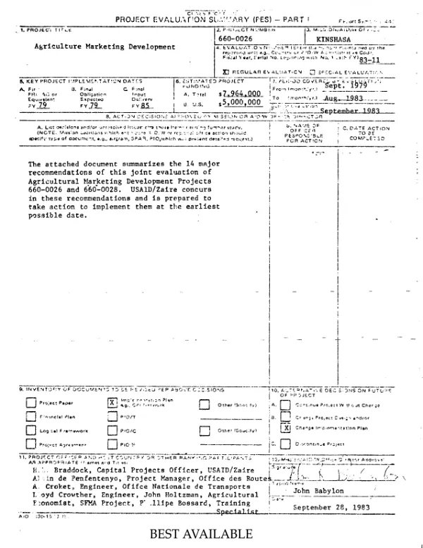 ADRA/Sudan end of project narrative and financial report for the outreach grant expiring July 31, 1988
