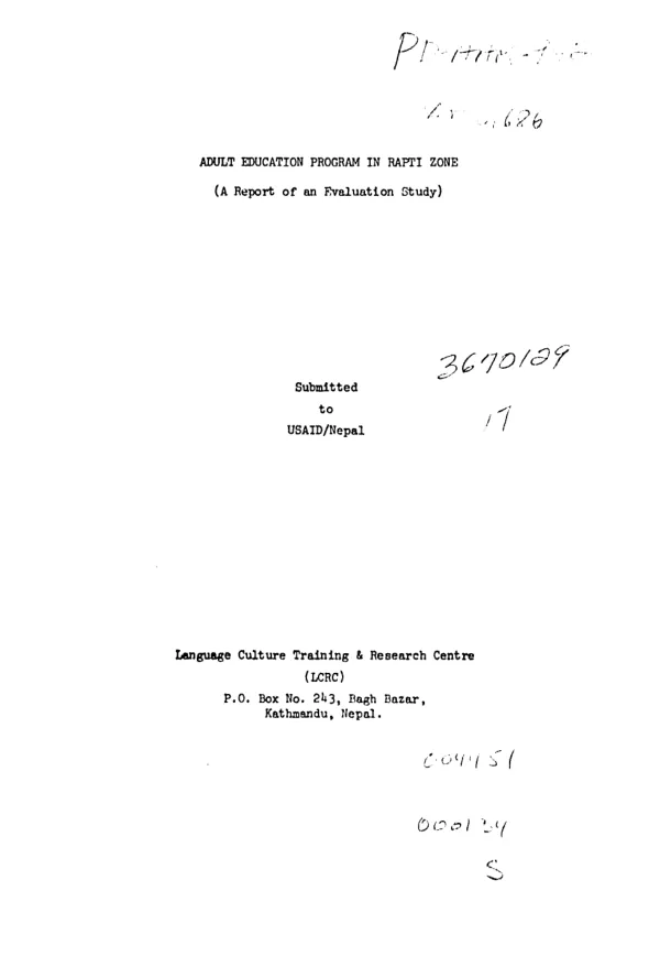 Implementation of operational field trial on community-based malaria control in West Timor, N.T.T. Province, Indonesia