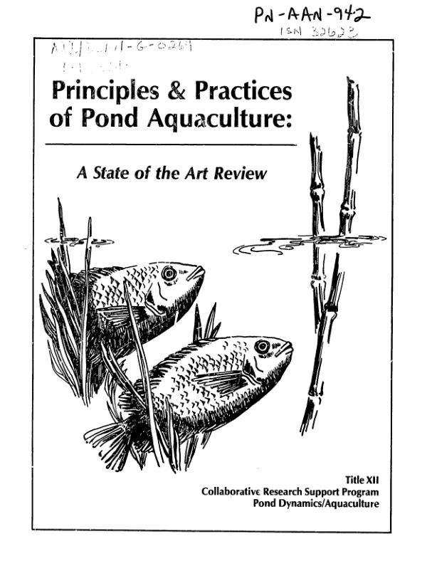 Principles & practices of pond aquaculture : a state of the art review