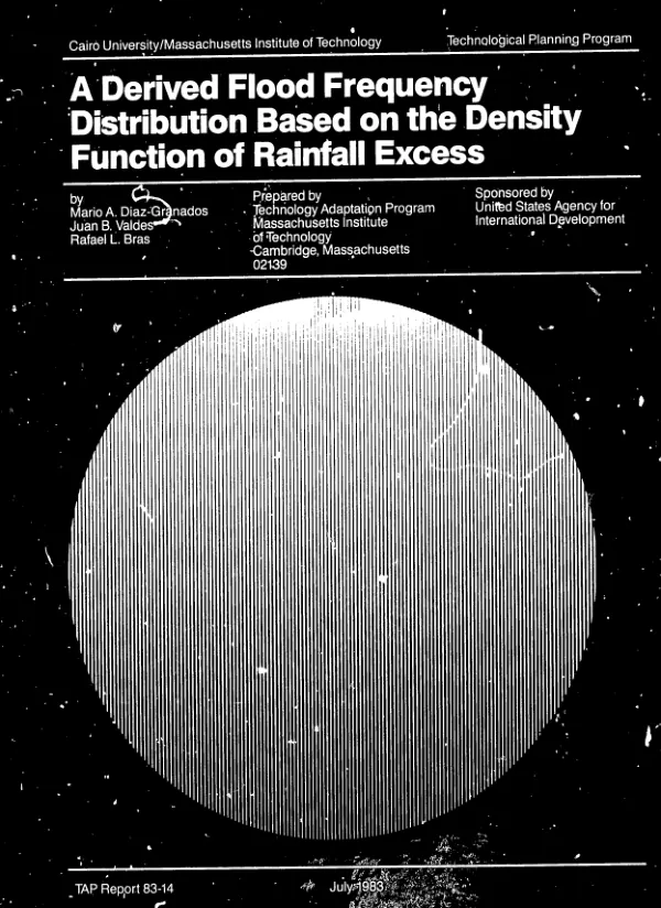Derived flood frequency distribution based on the geomorphoclimatic IUH and the density function of rainfall excess